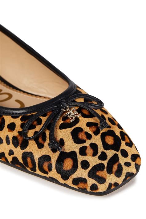 leopard print calf hair ballet